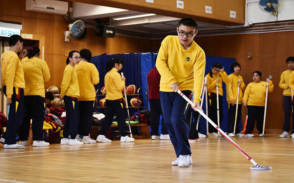 Floor Hockey Sport Demonstration (Hong Chi Morninghope School, Tuen Mun)